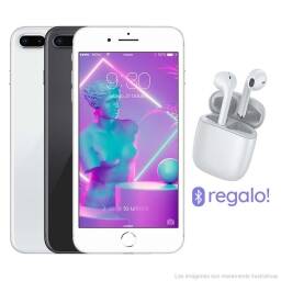 iPHONE 8 PLUS 64GB + VIDRIO TEMPLADO + AURICULARES + LIBRE