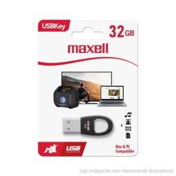 Pendrive Maxell 32gb + Diseo Compacto Usbkey 