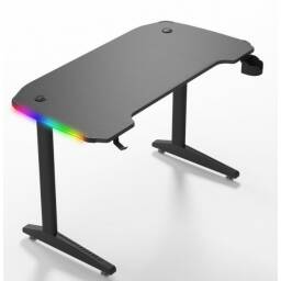 ESCRITORIO GAMER CON LUCES RGB AJUSTABLE CON SOPORTES 