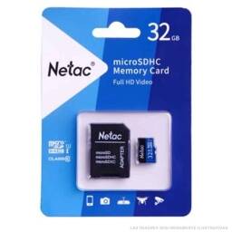 MEMORIA MICRO SD 16GB NETAC + ADAPTADOR 
