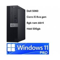 TORRE DELL OPTIPLEX 5060 SFF + CORE i5 + 8 GB RAM + 500 GB HDD + WINDOWS 11 PRO