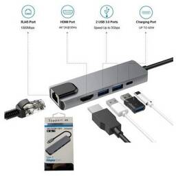 HUB USB TIPO C CON LAN