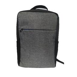 MOCHILA RIPCOLOR GRIS CLARO CON AZUL SOPORTA LAPTOPS 15.6