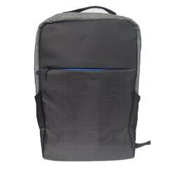 MOCHILA RIPCOLOR GRIS CON AZUL SOPORTA LAPTOPS 15.6"