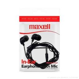 Auriculares con micrfono in-ear Maxell  Negros