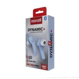 Auriculares inalmbricos / Maxell Dynamic / Estereo Ultra bass / Celeste