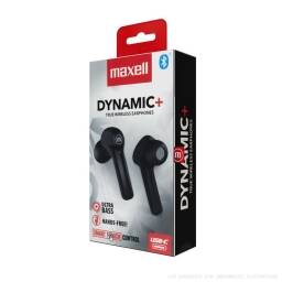 Auriculares inalmbricos / Maxell Dynamic / Estereo Ultra Bass / Negros 