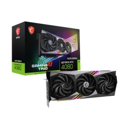 Tarjeta de Video MSI NVIDIA GeForce RTX 4080 Gaming X Trio / 16GB VRAM / 256 Bit / GDDR6X