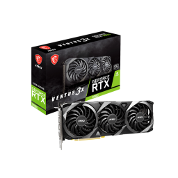 Tarjeta de Video MSI NVIDIA GeForce RTX 3060 VENTUS 3X / 12GB VRAM / 192 Bit / GDDR6