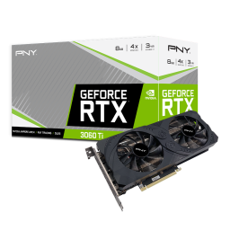 Tarjeta de Video PNY NVIDIA GeForce RTX 3060 Ti LHR / 8 GB VRAM / 256 Bit / GDDR6X