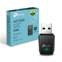 Tarjeta de red WiFi USB TP-LINK AC1300  Doble Banda  MU-MIMO  USB 3.0