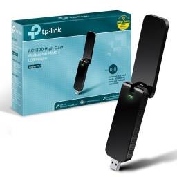 Tarjeta de red WiFi USB TP-LINK AC1300  Alta Ganancia  Doble Banda  MU-MIMO  USB 3.0