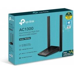 Tarjeta de red WiFi USB TP-LINK AC1300  Ganancia Fortificada  Doble Banda  MU-MIMO  USB 3.0