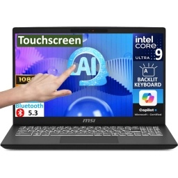 Notebook MSI Core Ultra 9 5.1Ghz, 32GB, 1TB SSD, 15.6 FHD Touch