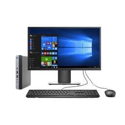 Combo Computadora Tiny completa  Intel Core i5  8GB RAM  256GB SSD  Monitor 20 FHD  Windows 10 Pro