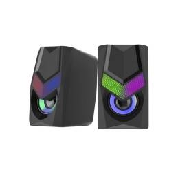Parlantes Lizzard LED / 6W / 3.5mm / XZZ-SP-01