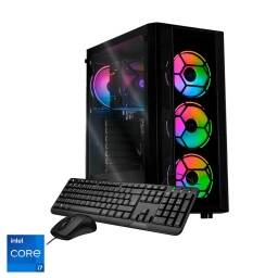 Computadora Torre Mid Gamer / Intel Core i7 / AMD RX6600 / 16GB RAM / 512GB SSD + 1TB HDD / Windows 10 Home