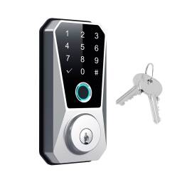 Cerradura Inteligente MUJIOO PL816 / Tuya Smart App / Huella + PIN + Llave Fisica