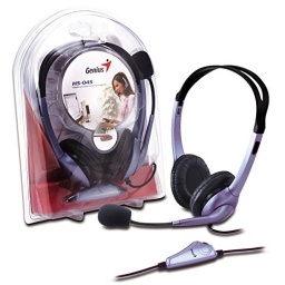 Auriculares Genius HS-04S c/micr�fono single jack 3.5 mm