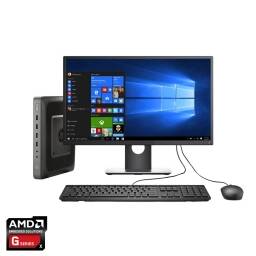Combo Computadora Completa  AMD GX  8GB RAM  128GB SSD  Monitor LCD 19  Windows 10 Pro