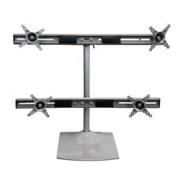 Soporte para 4 monitores / Con Pie / anclaje VESA / hasta 32"