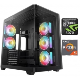 Equipo Gamer Ryzen 5 7600X, 16GB, 1TB NVMe, RTX 5070 12GB