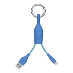 BELKIN MIXIT LIGHTNING A USB CLIP CON CABLE LIGHTNING CHARGESYNC DE 2,4 AMPERIOS DE 3 PULGADAS PARA IPHONE, IPAD Y IPOD 