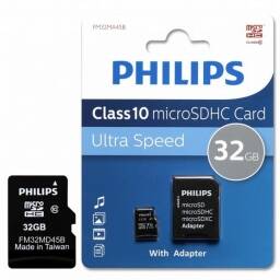 MEMORIA MICRO SD 32GB  PHILIPS + ADAPTADOR 