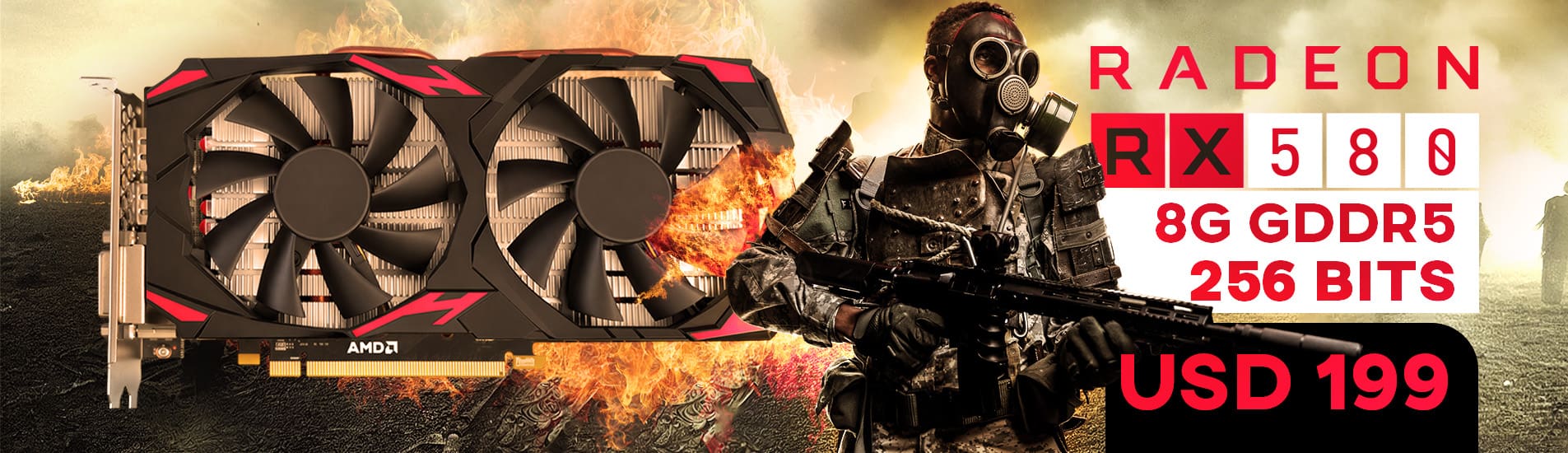 Tarjeta de video AMD Radeon RX 580 8GB GDDR5
